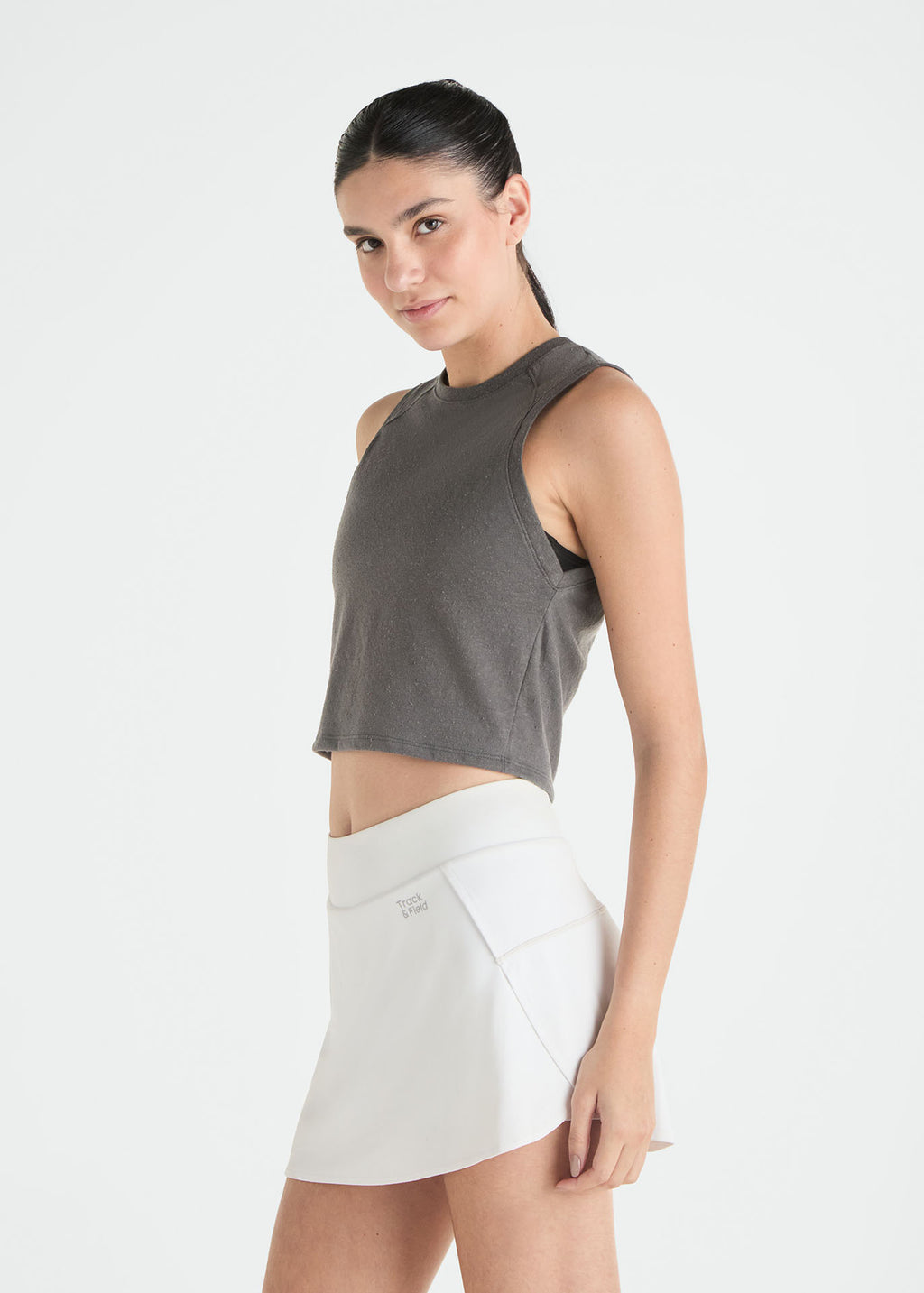 T-shirt sem manga Mulher Cropped