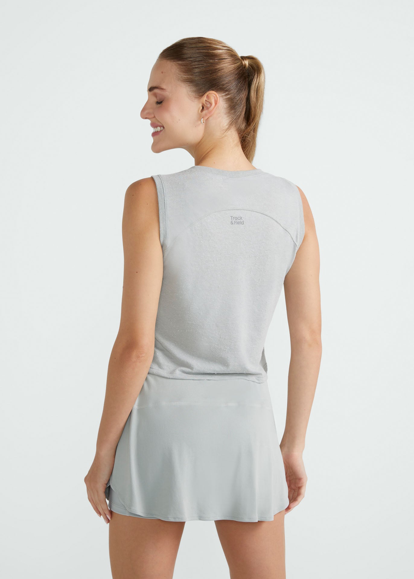 Camiseta corta sin mangas para mujer