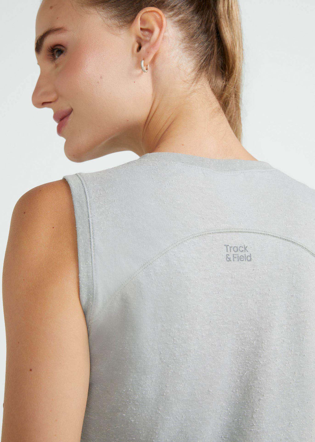 Camiseta corta sin mangas para mujer