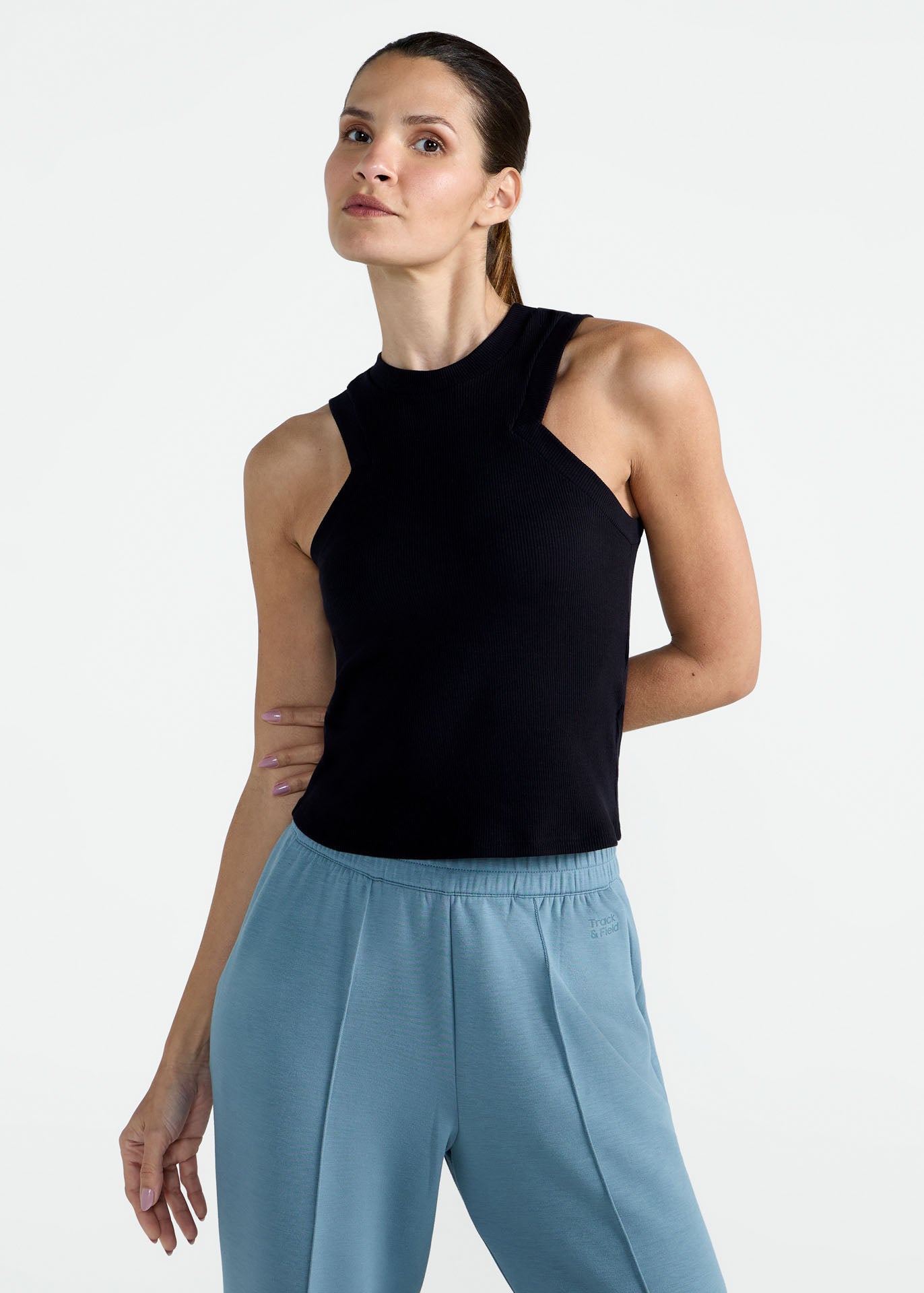 T-shirt sem manga Mulher Slim Cavada