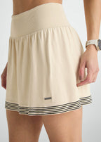 Falda Rayas Piel
