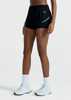 Pantalones cortos reflectantes láser para mujer
