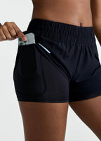 Pantalones cortos reflectantes láser para mujer