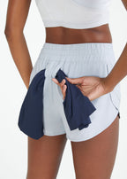 Pantalones cortos reflectantes para mujer