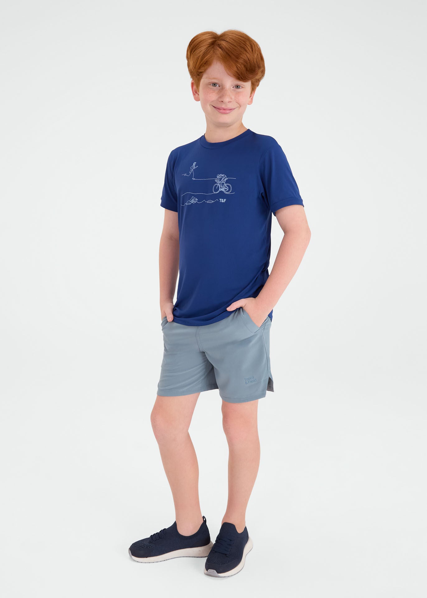 Kindershorts für Jungen mit langem Ausschnitt