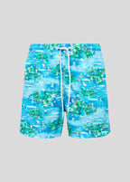 Calção Homem  Beach Médio Estampado Ihas