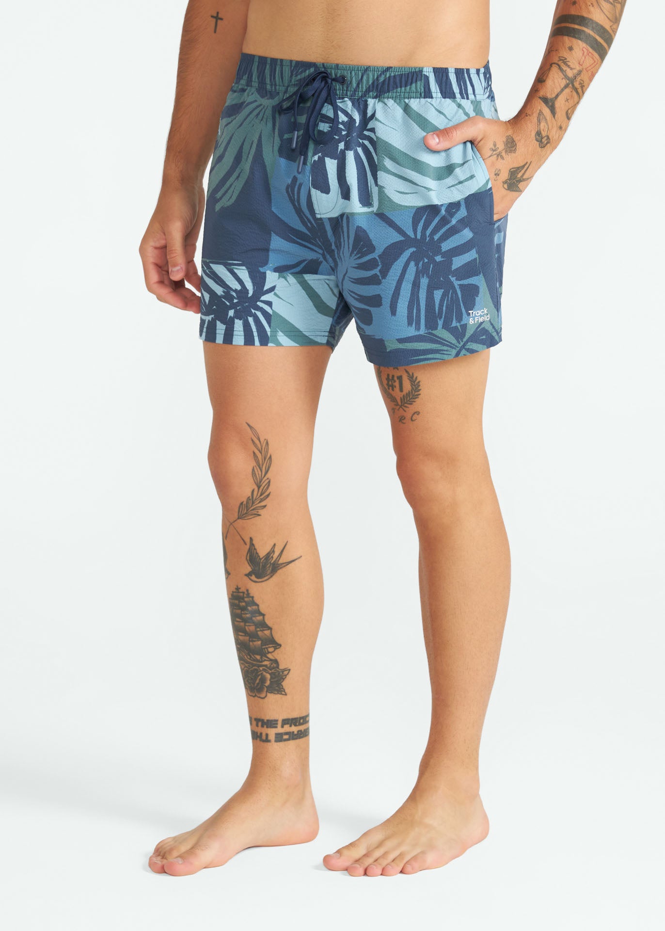 Calção  Homem Curto Textura Estampado
