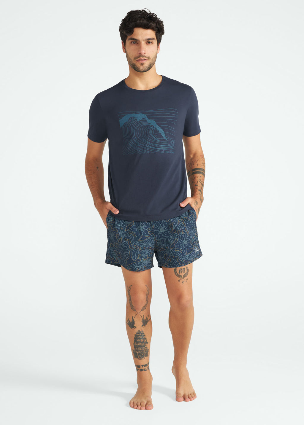 Men's Short Texture Printed Shorts