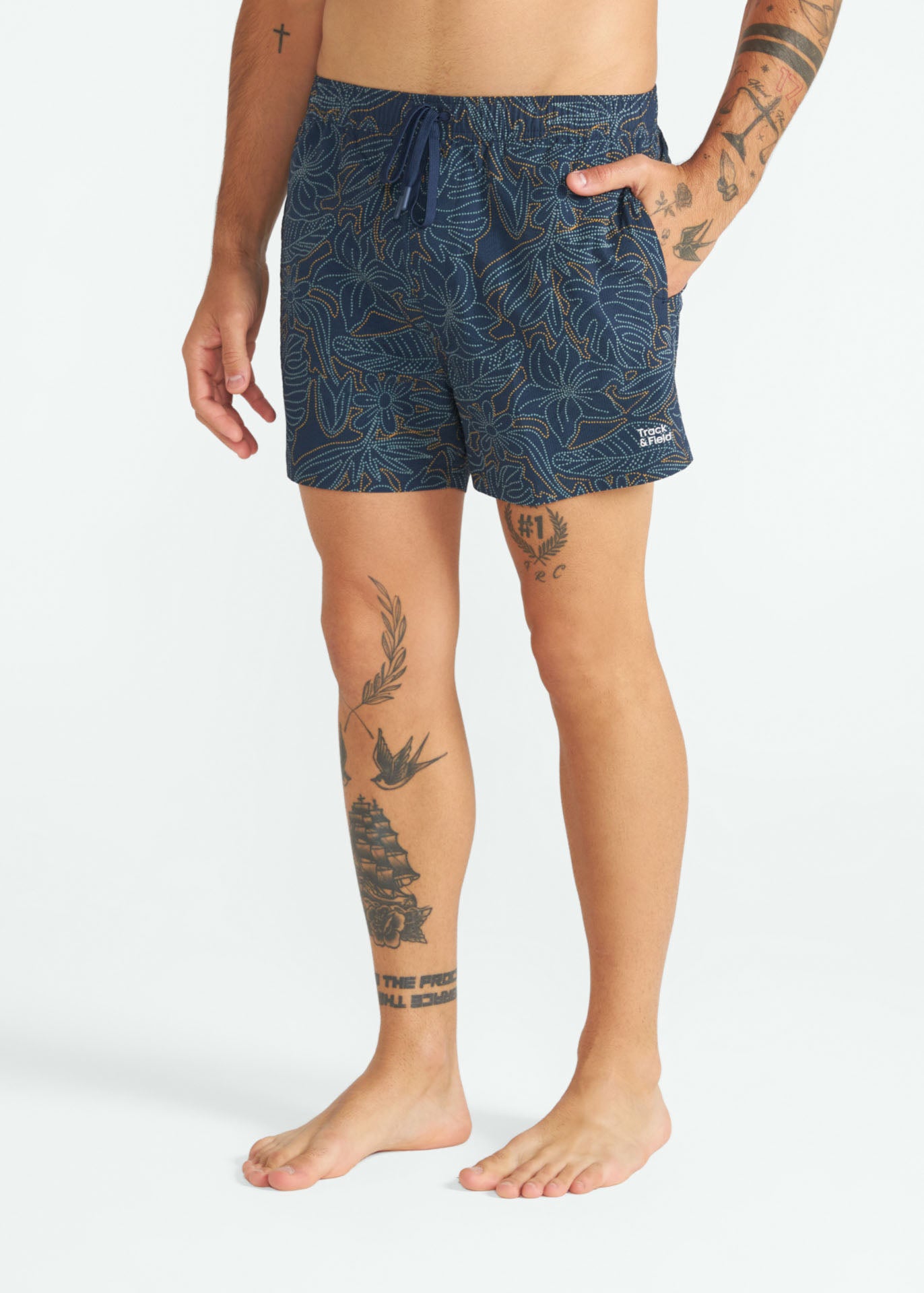 Men's Short Texture Printed Shorts