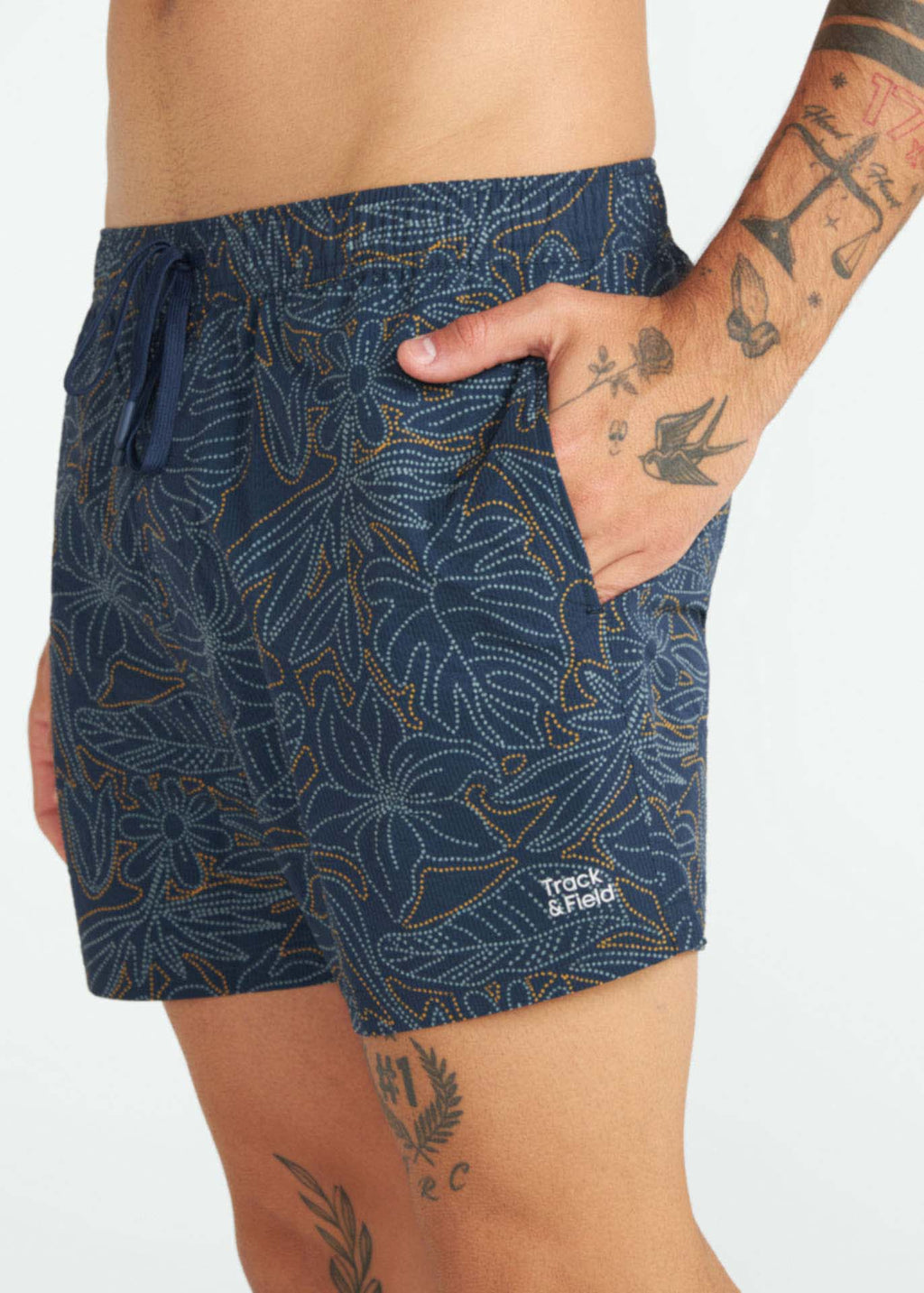Men's Short Texture Printed Shorts