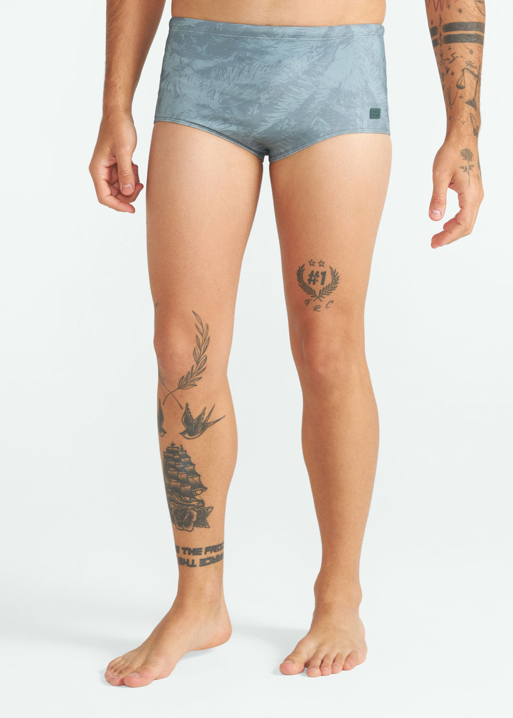 Basic Printed Swim Trunks