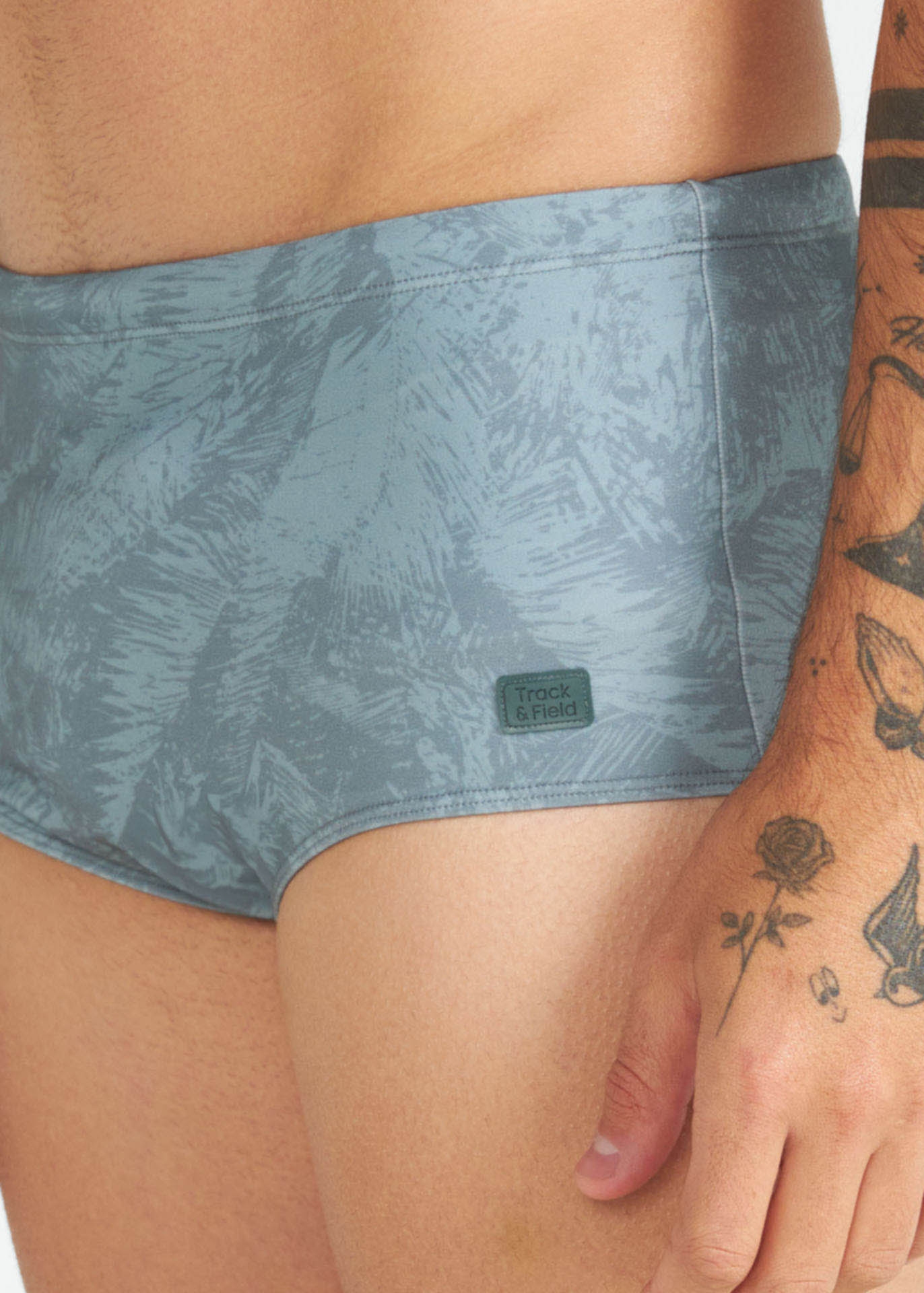 Basic Printed Swim Trunks