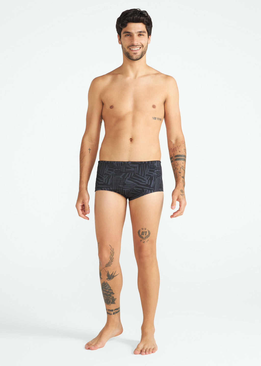 Basic Printed Swim Trunks