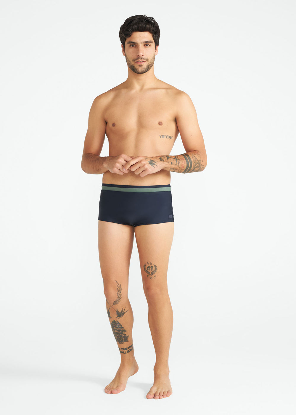 Wide Wave Swim Trunks