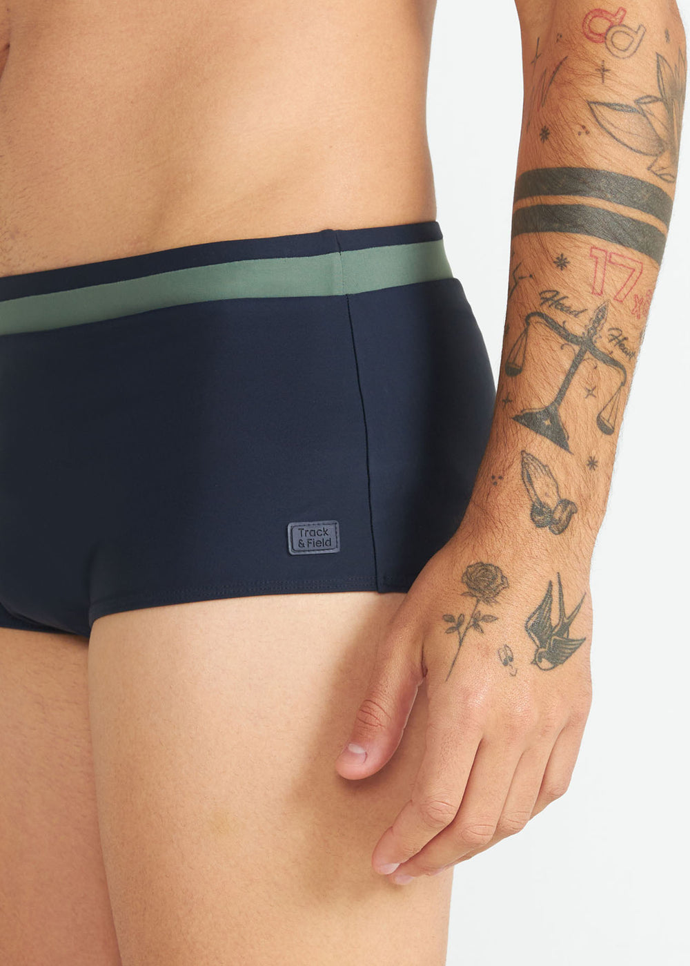 Wide Wave Swim Trunks