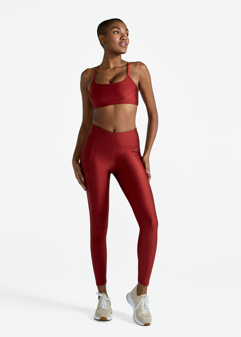Basic-Glitzer-Top für Damen
