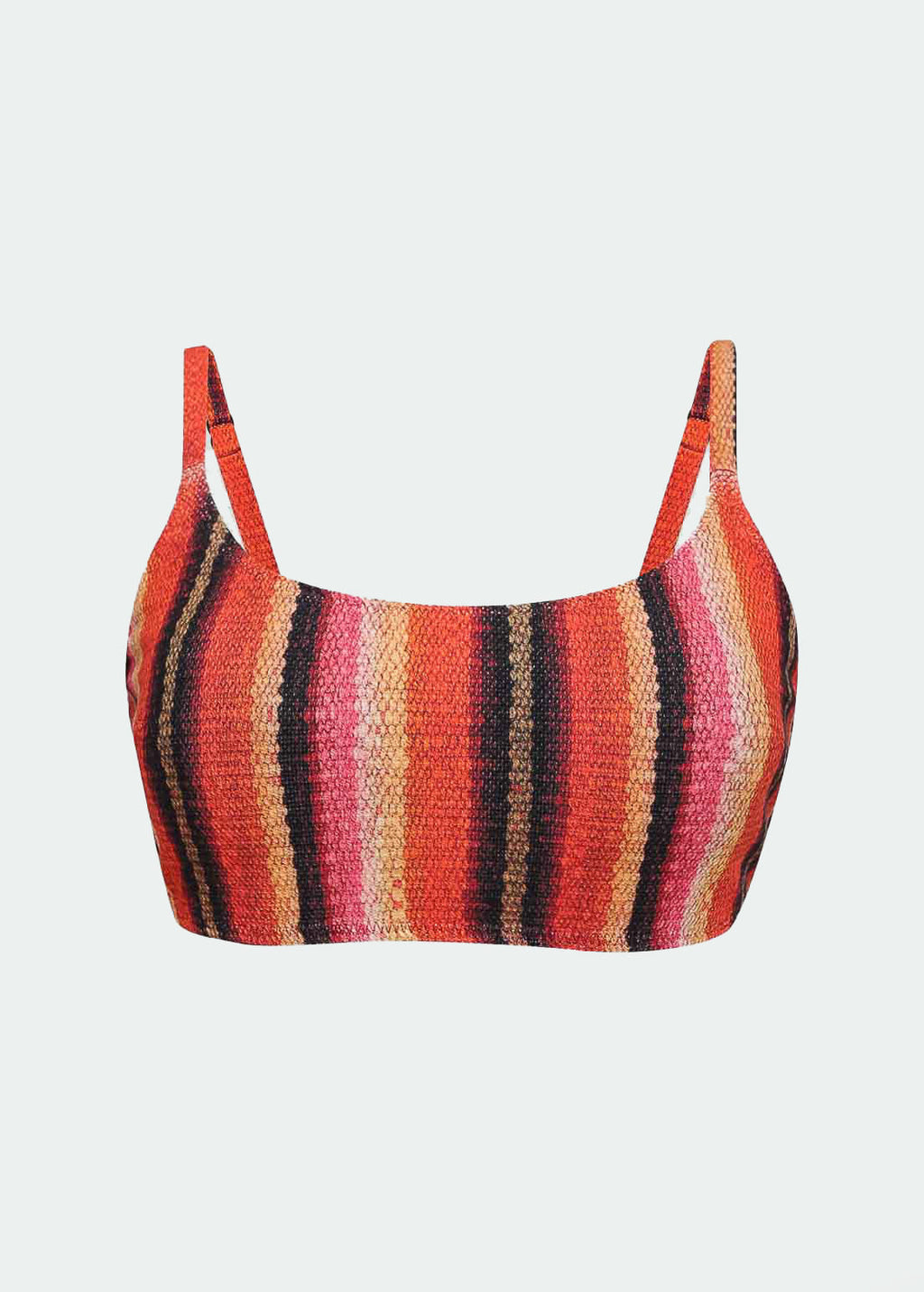 Top de bikini Trama con tirantes finos