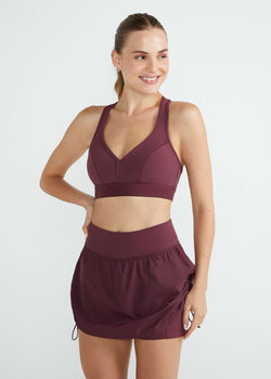 Top Mulher Elástico Logo T&F